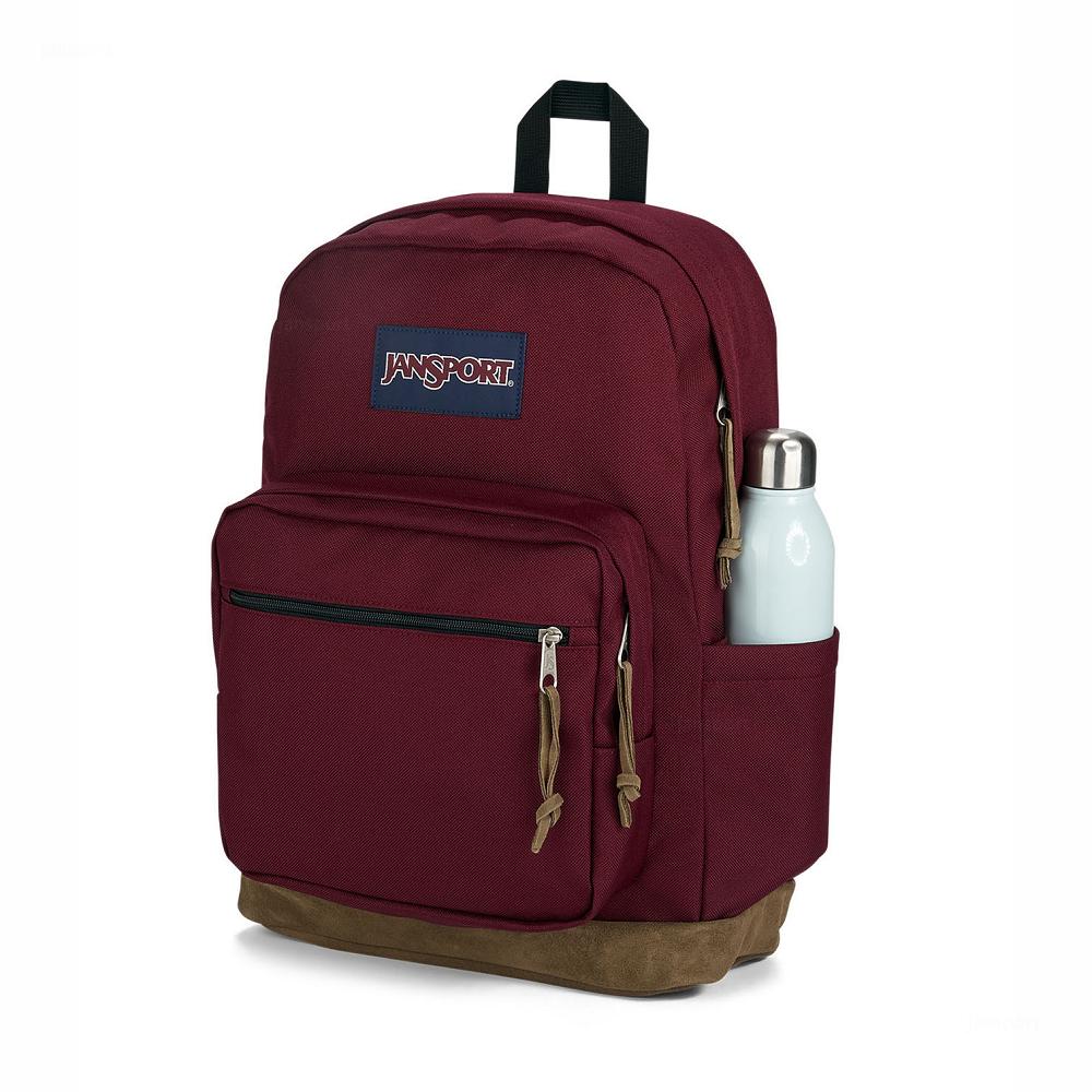 Burgundy JanSport Right Pack Laptop Backpacks | US_JS487