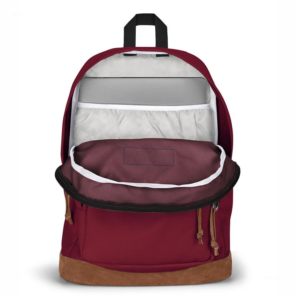 Burgundy JanSport Right Pack Laptop Backpacks | US_JS487