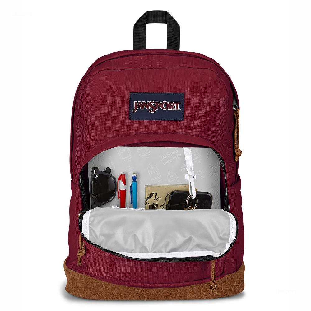 Burgundy JanSport Right Pack Laptop Backpacks | US_JS487