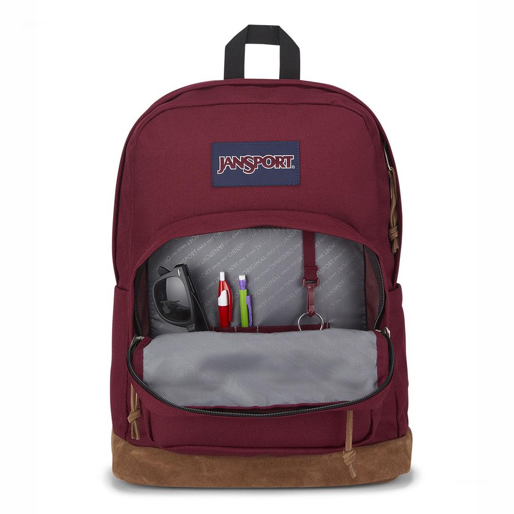 Burgundy JanSport Right Pack Laptop Backpacks | US_JS487