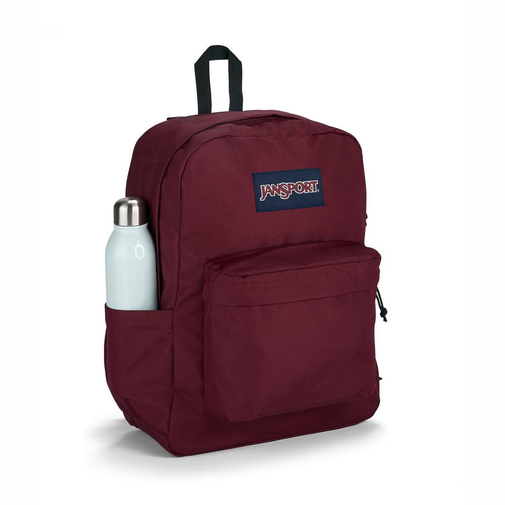 Burgundy JanSport SuperBreak® Plus Laptop Backpacks | US_JS148