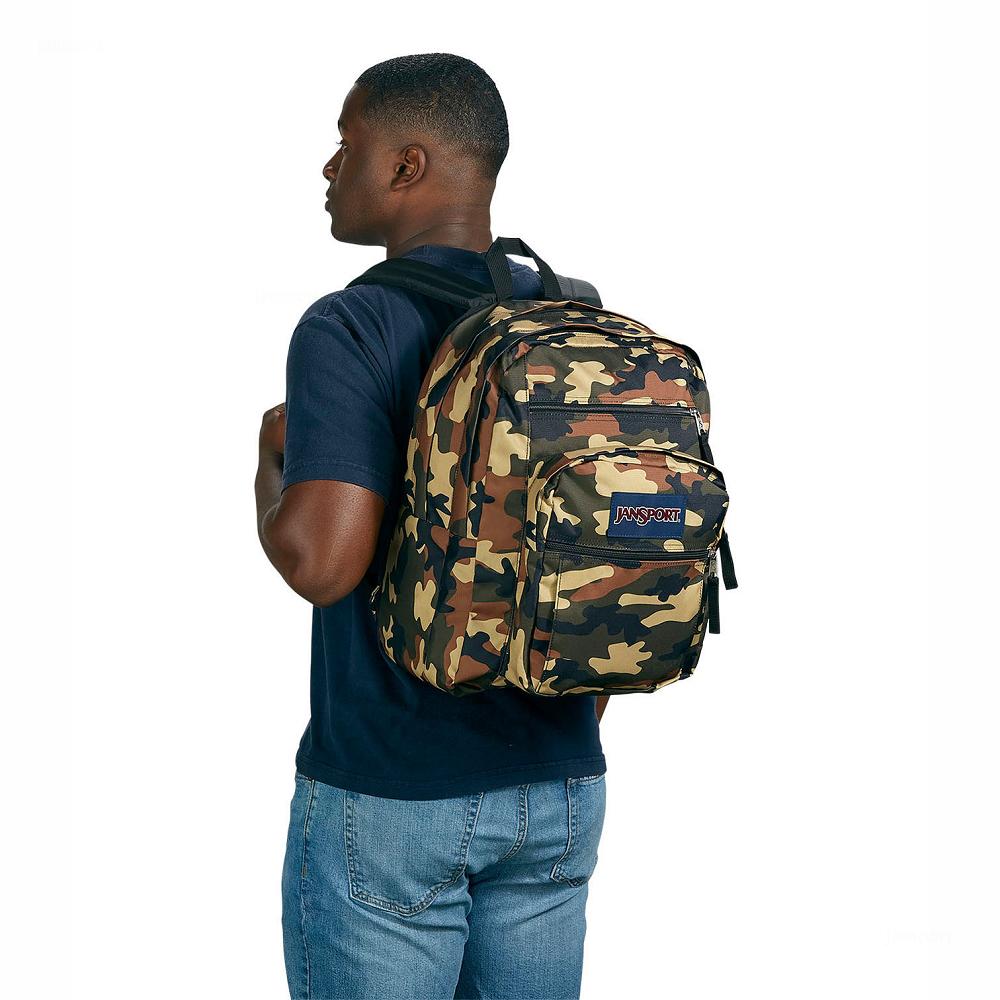 Camo JanSport BIG STUDENT Laptop Backpacks | US_JS544