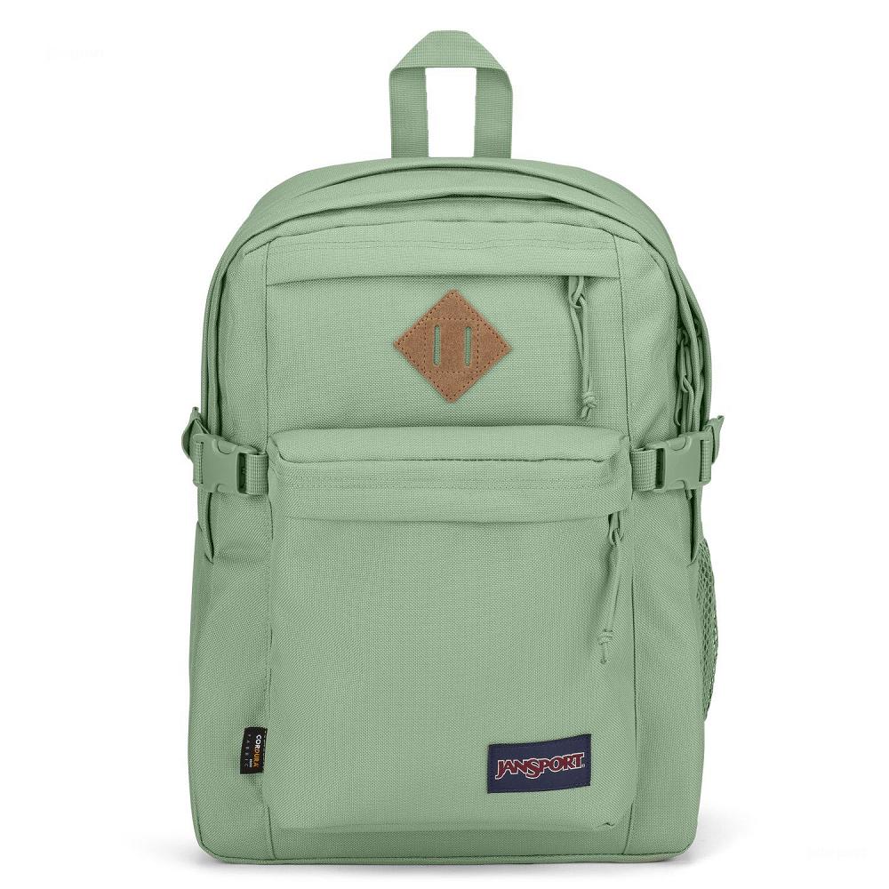 Green JanSport Main Campus FX Laptop Backpacks | US_JS208