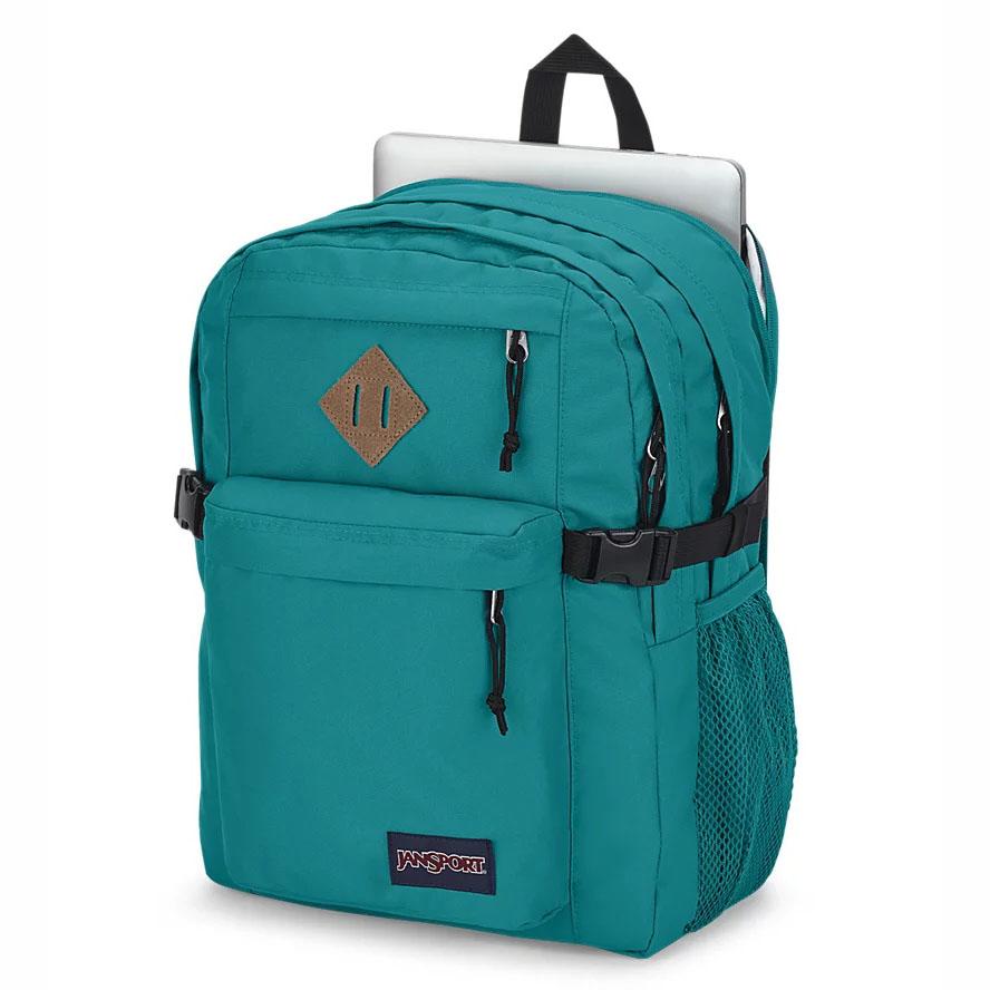 Green JanSport Main Campus Laptop Backpacks | US_JS334