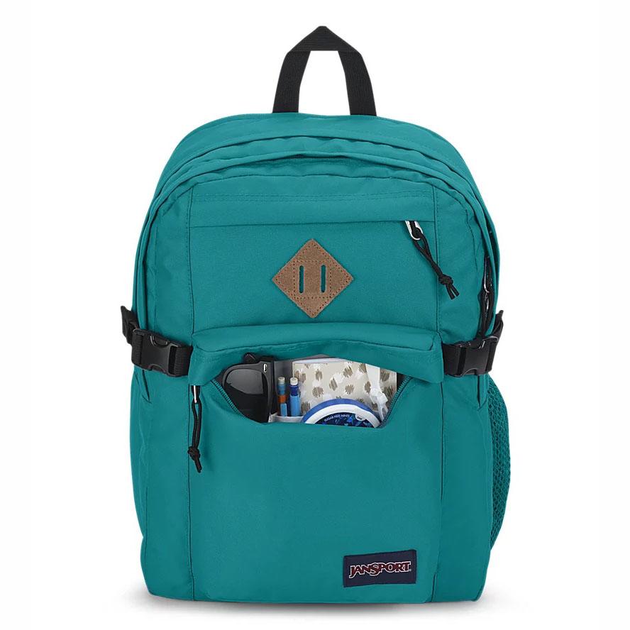 Green JanSport Main Campus Laptop Backpacks | US_JS334