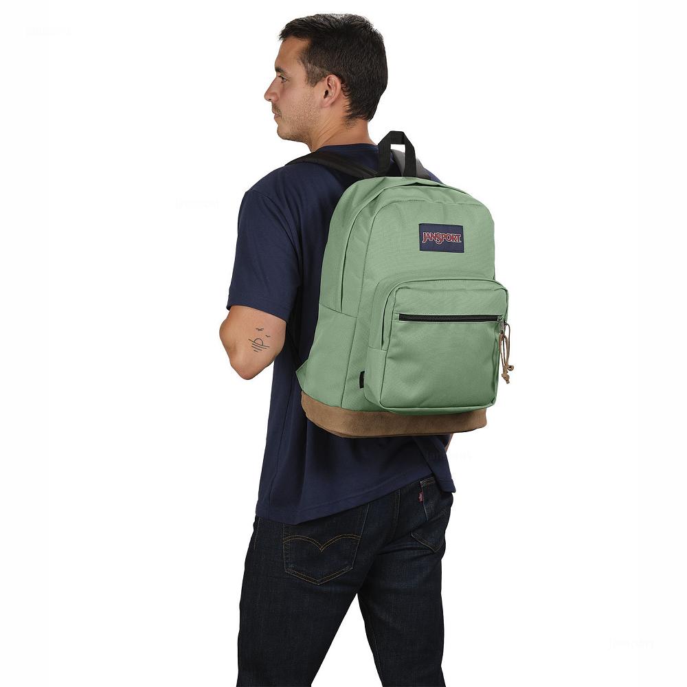 Green JanSport Right Pack Laptop Backpacks | US_JS473