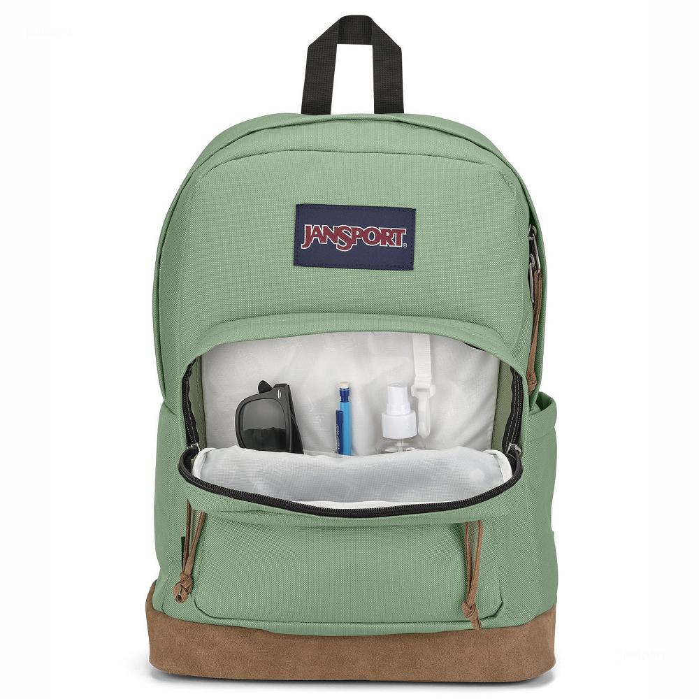 Green JanSport Right Pack Laptop Backpacks | US_JS473