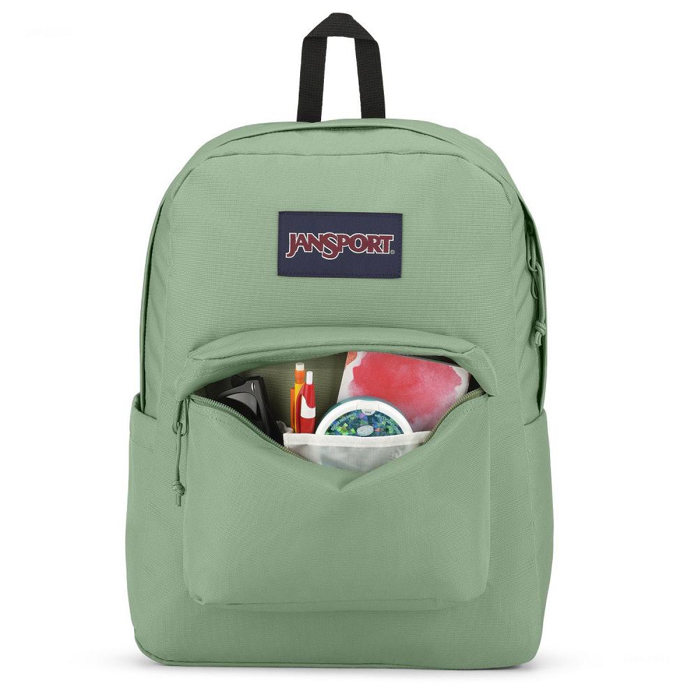 Green JanSport SuperBreak® Plus Laptop Backpacks | US_JS494