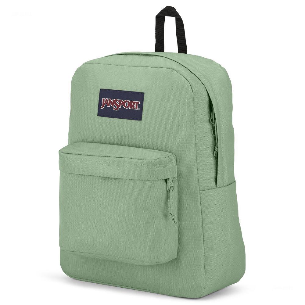 Green JanSport SuperBreak® Plus Laptop Backpacks | US_JS494