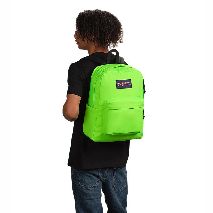 Green JanSport SuperBreak® Plus School Backpacks | US_JS121