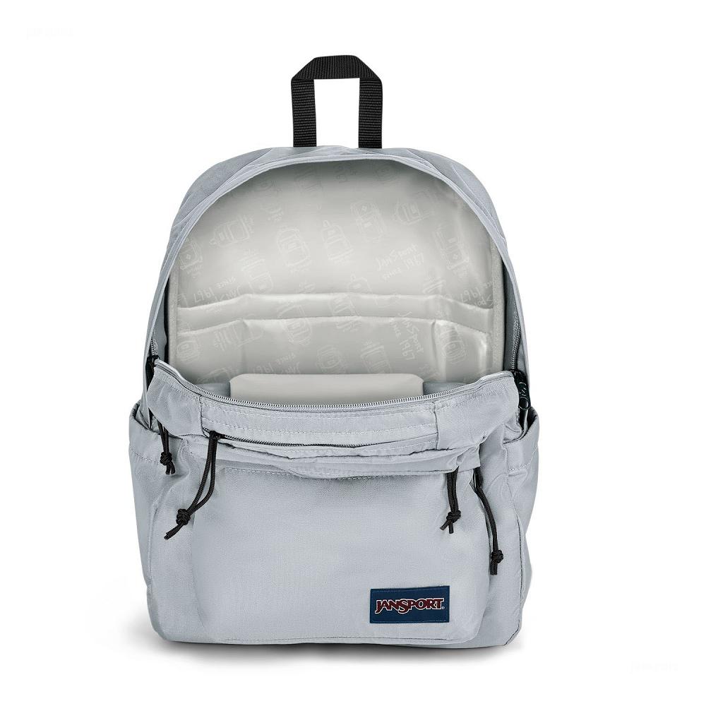 Grey JanSport Double Break Laptop Backpacks | US_JS046