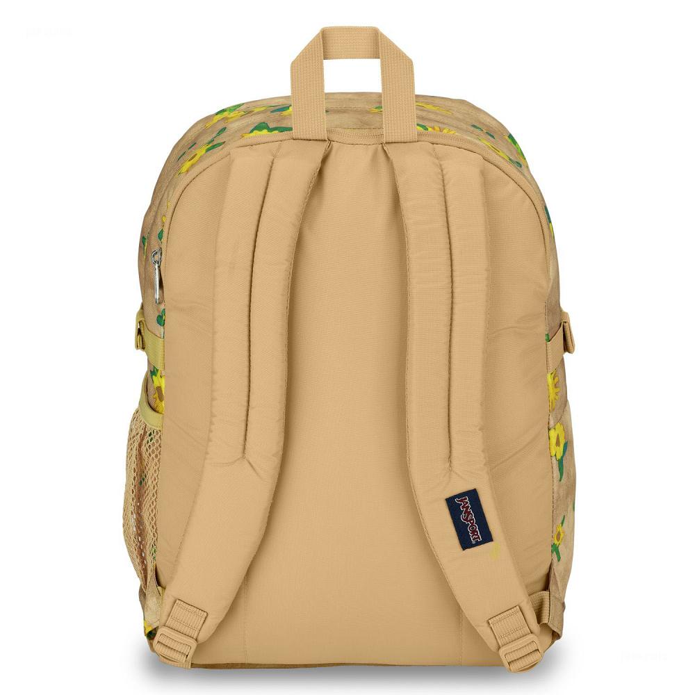 Khaki JanSport SUEDE CAMPUS Laptop Backpacks | US_JS0A10