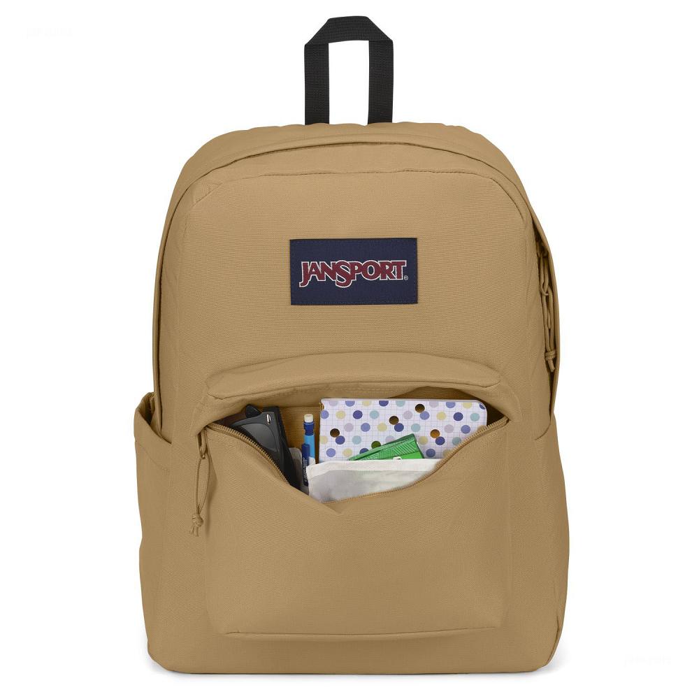 Khaki JanSport SuperBreak® Plus Laptop Backpacks | US_JS285