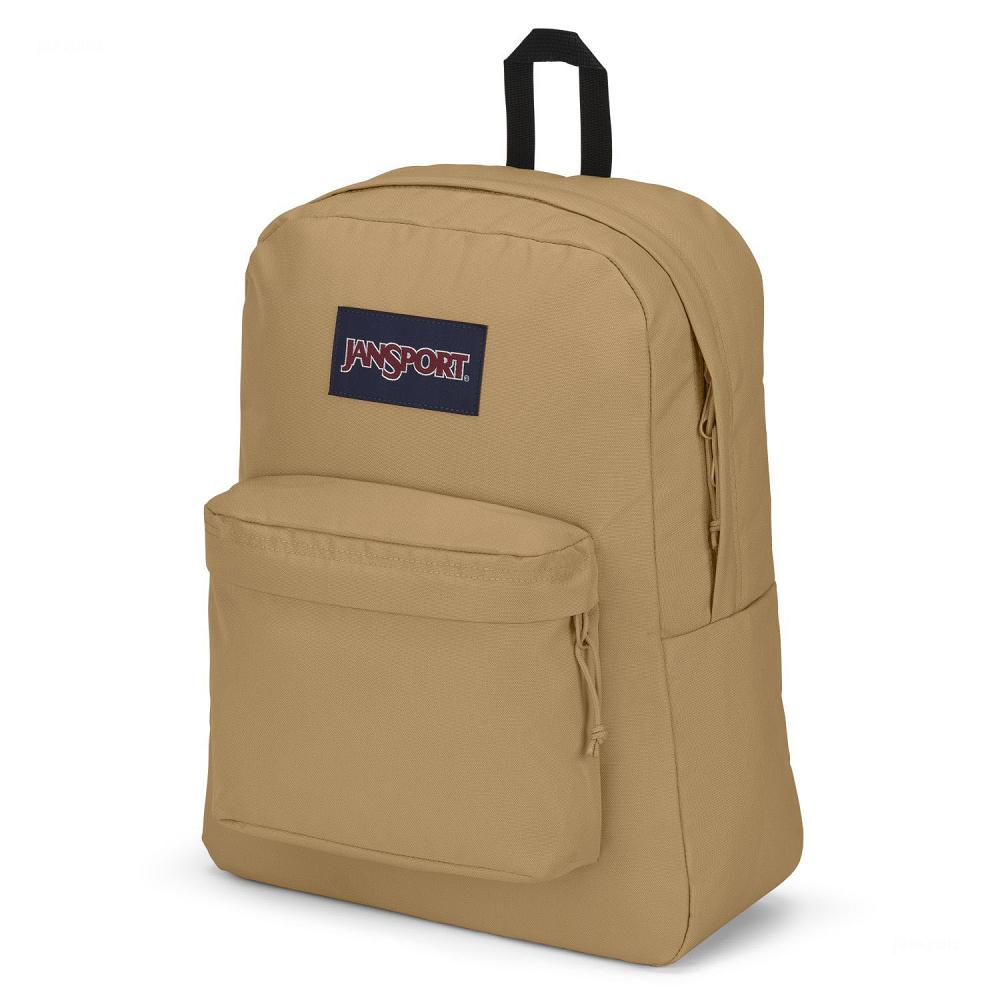 Khaki JanSport SuperBreak® Plus Laptop Backpacks | US_JS285