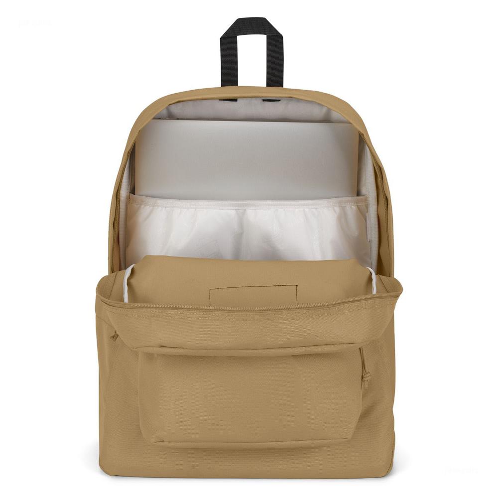 Khaki JanSport SuperBreak® Plus Laptop Backpacks | US_JS285