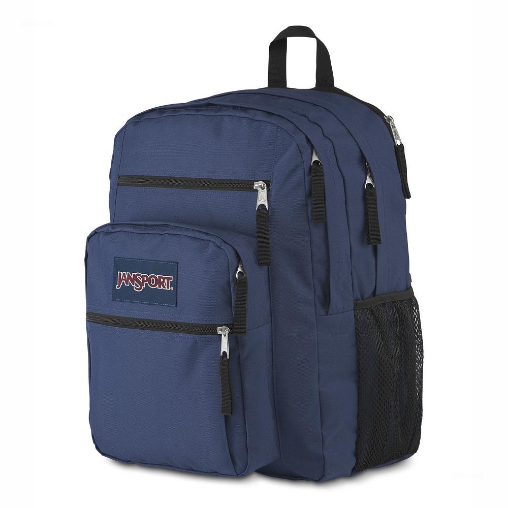 Navy JanSport BIG STUDENT Laptop Backpacks | US_JS095