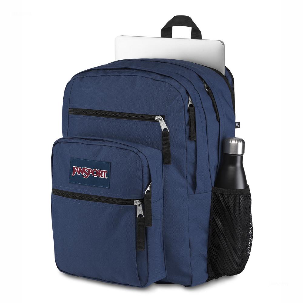 Navy JanSport BIG STUDENT Laptop Backpacks | US_JS095