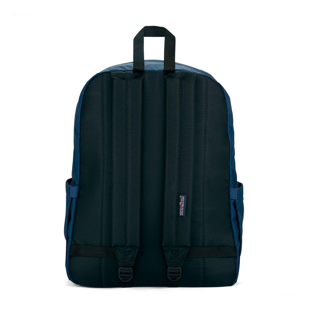 Navy JanSport Double Break Laptop Backpacks | US_JS151