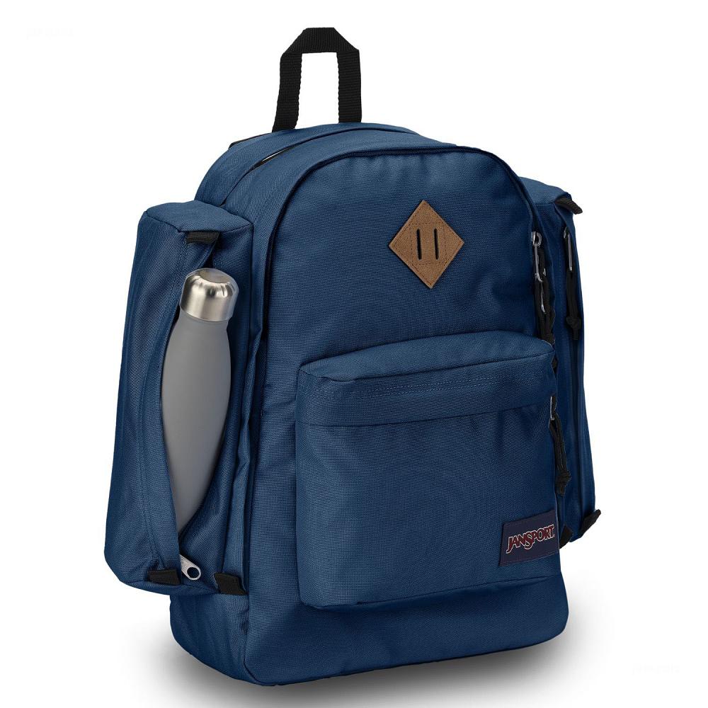 Navy JanSport Field Pack Laptop Backpacks | US_JS525