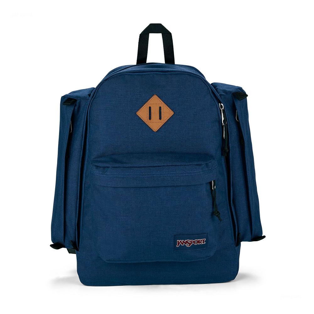 Navy JanSport Field Pack Laptop Backpacks | US_JS525