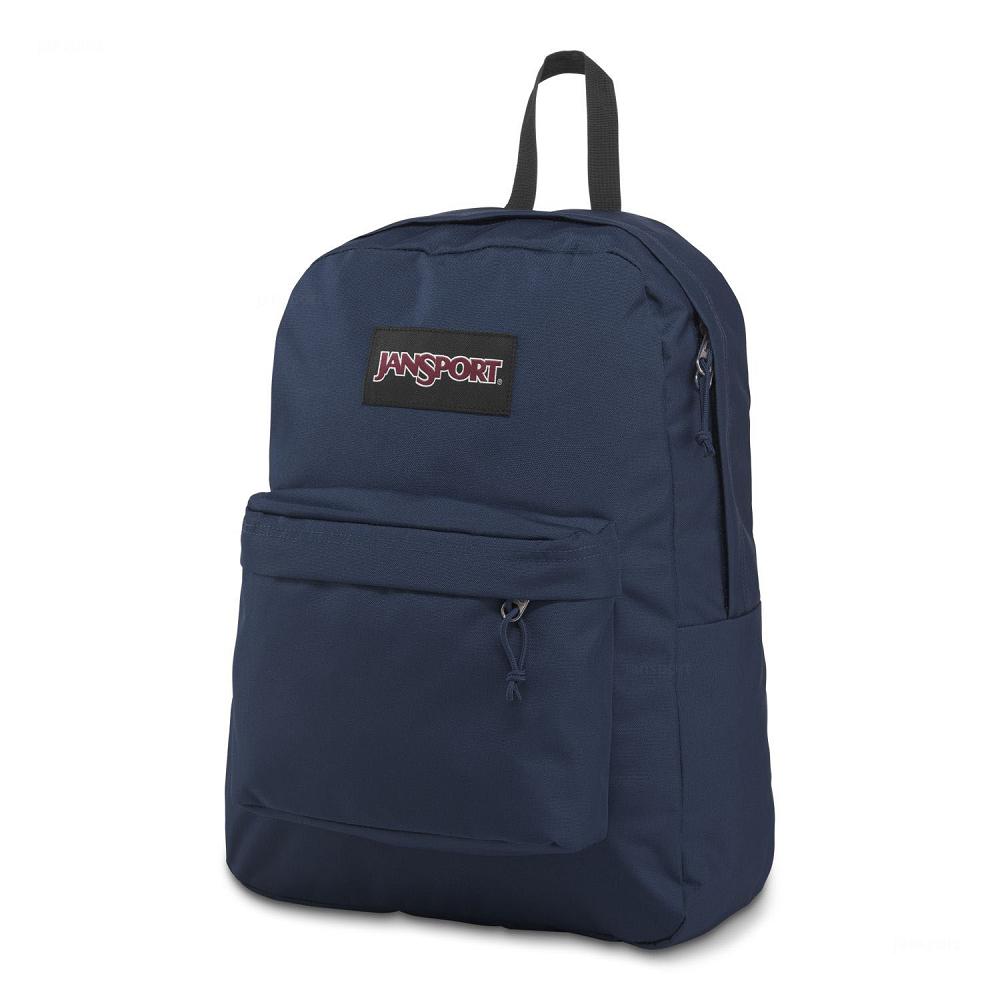 Navy JanSport SuperBreak® Plus Laptop Backpacks | US_JS101