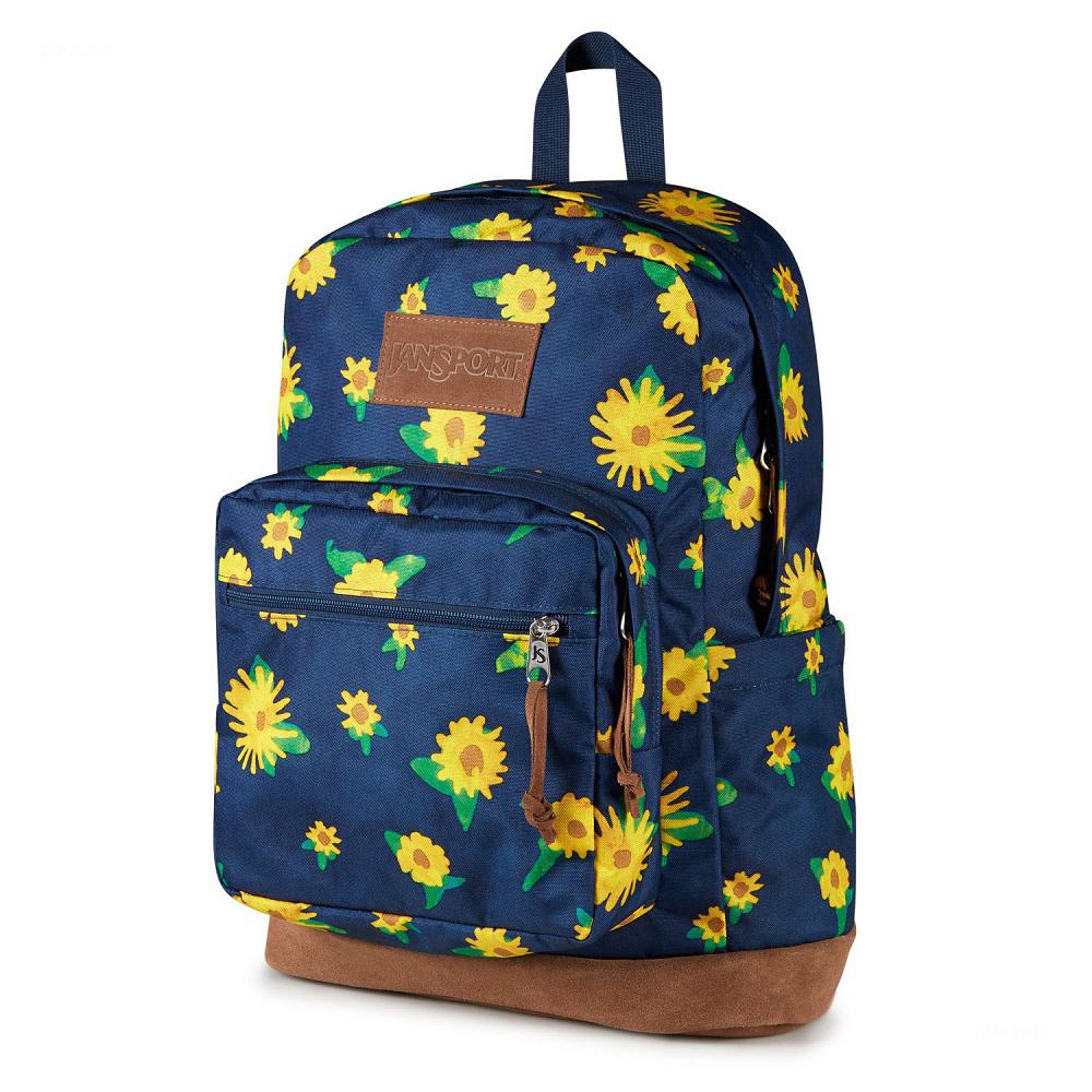 Navy / Yellow JanSport Right Pack Laptop Backpacks | US_JS530