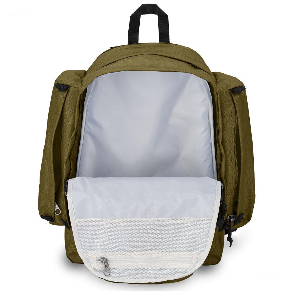 Olive JanSport Field Pack Hiking Backpacks | US_JS225