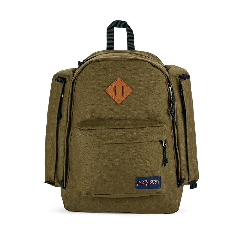 Olive JanSport Field Pack Hiking Backpacks | US_JS225