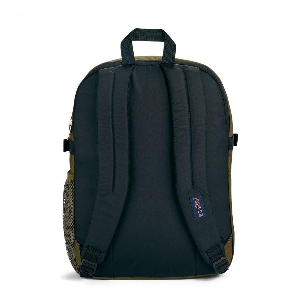 Olive JanSport Main Campus Laptop Backpacks | US_JS390