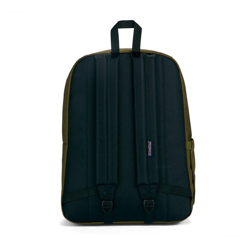 Olive JanSport SuperBreak® Plus School Backpacks | US_JS034