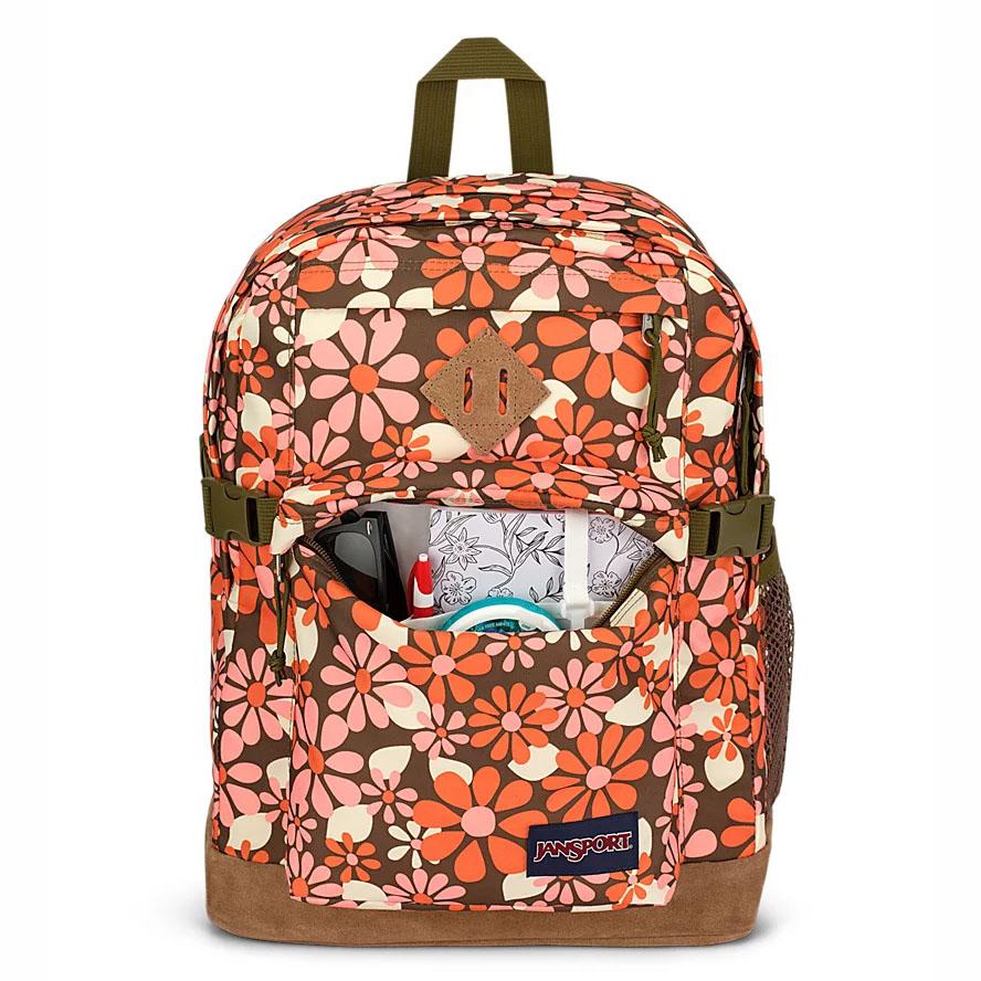 Orange JanSport SUEDE CAMPUS School Backpacks | US_JS427