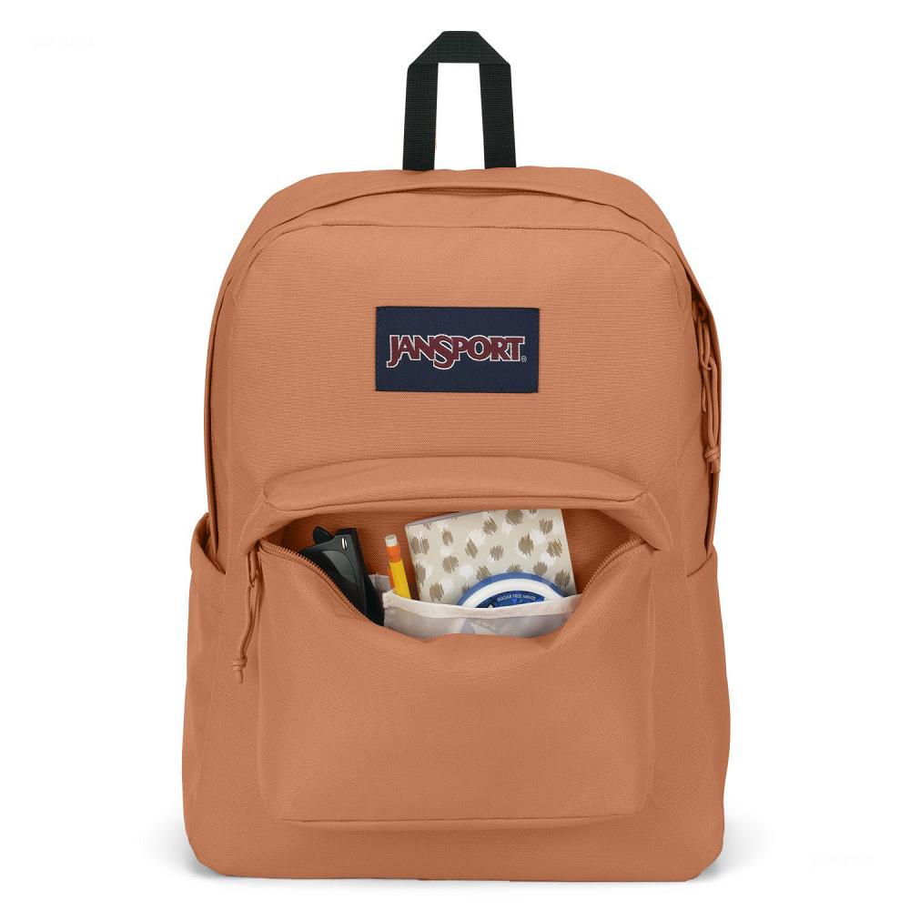 Orange JanSport SuperBreak® Plus Laptop Backpacks | US_JS078