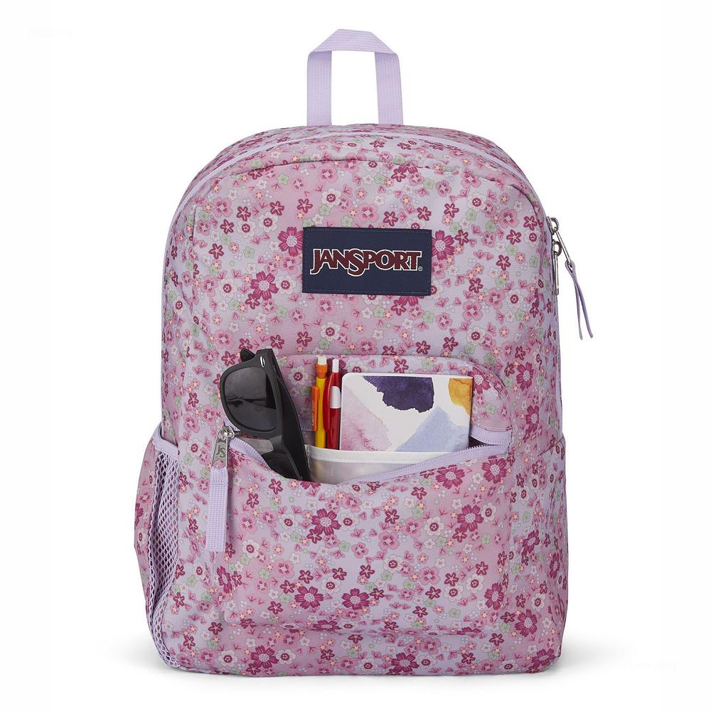 Pink JanSport CROSS TOWN School Backpacks | US_JS236