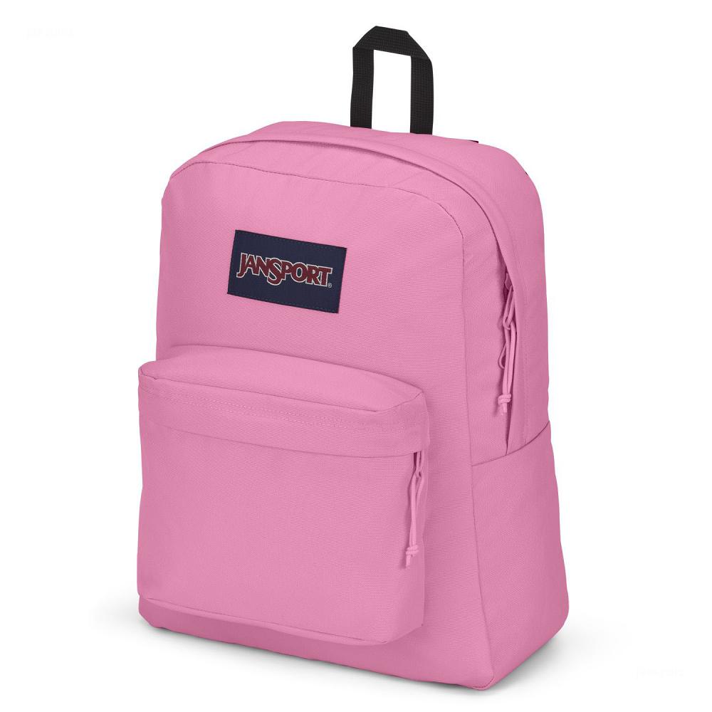 Pink JanSport SuperBreak® Plus Laptop Backpacks | US_JS028