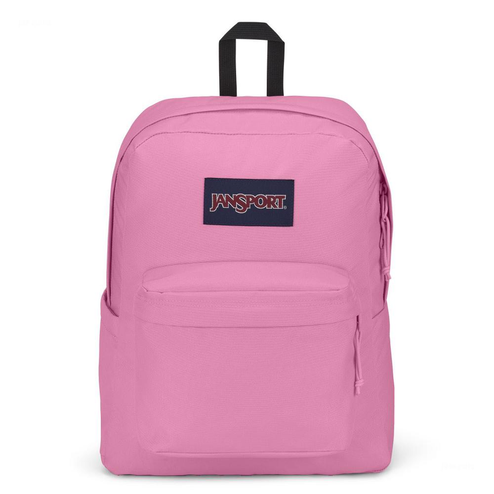 Pink JanSport SuperBreak® Plus Laptop Backpacks | US_JS028