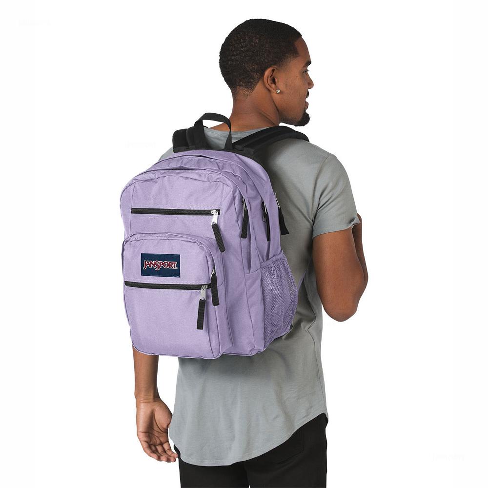 Purple JanSport BIG STUDENT Laptop Backpacks | US_JS505