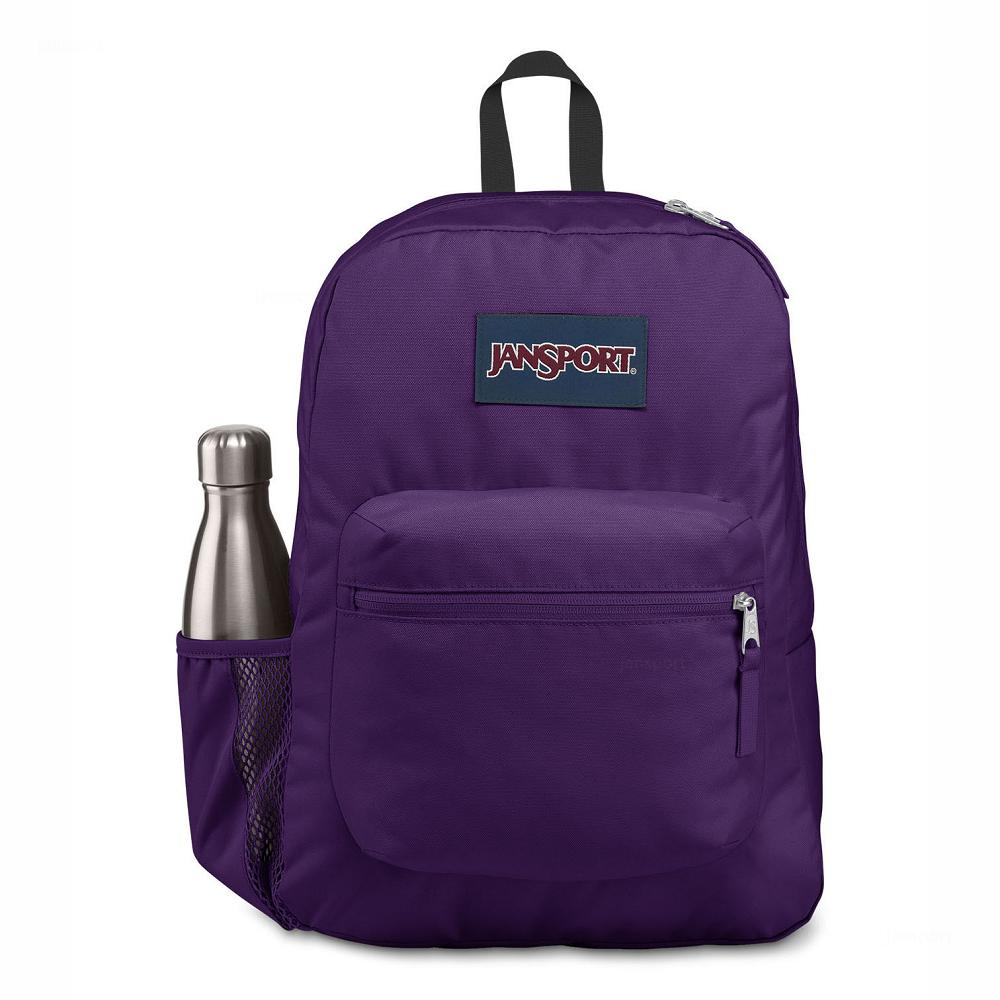 Purple JanSport CROSS TOWN School Backpacks | US_JS532