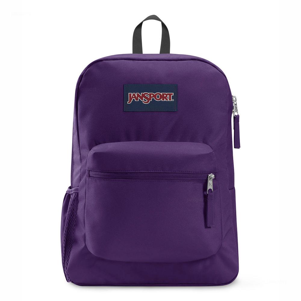 Purple JanSport CROSS TOWN School Backpacks | US_JS532