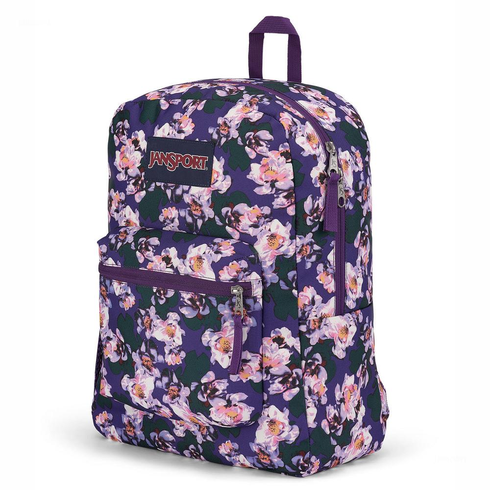 Purple JanSport CROSS TOWN School Backpacks | US_JS596