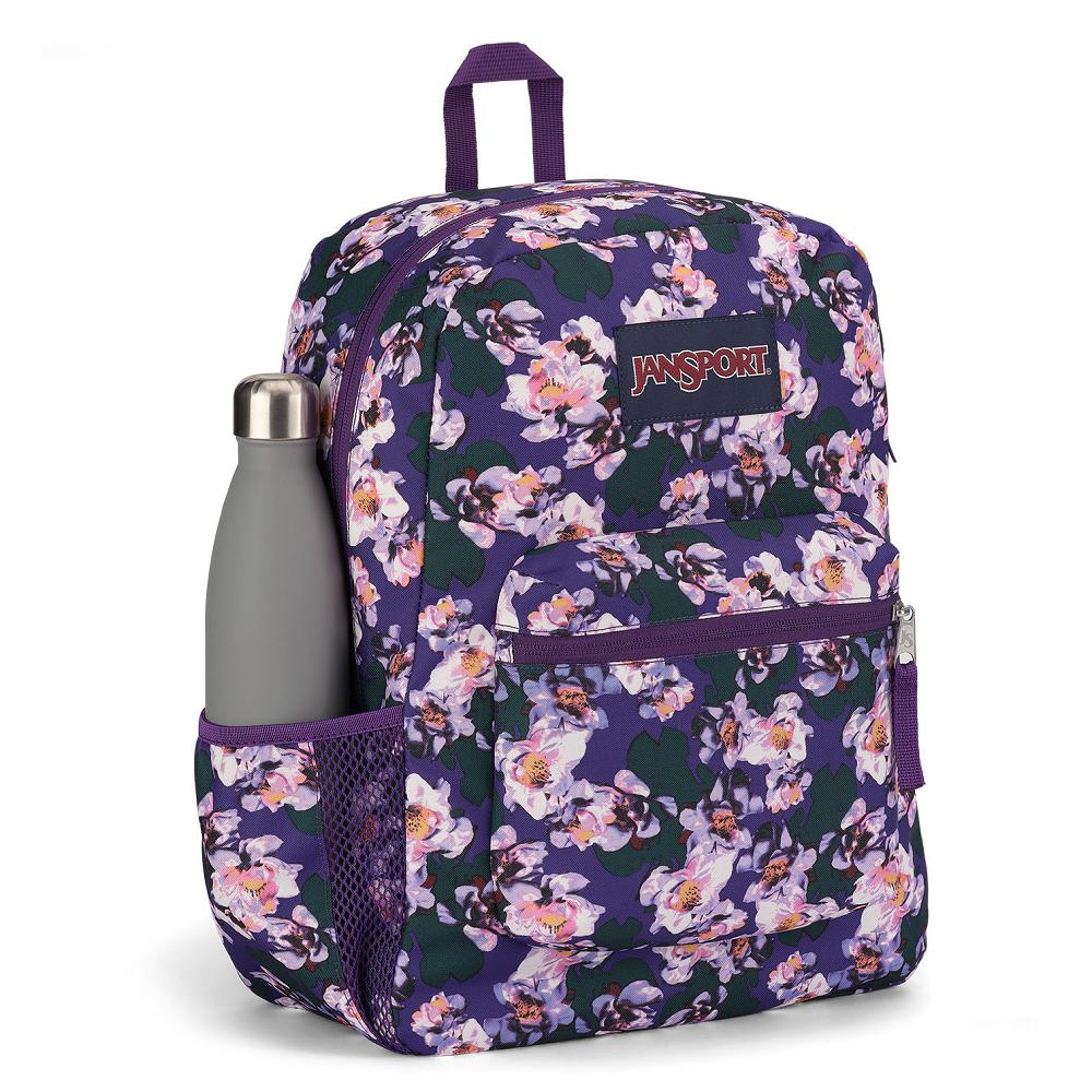 Purple JanSport CROSS TOWN School Backpacks | US_JS596