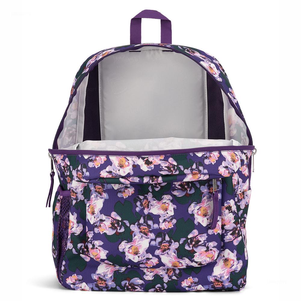 Purple JanSport CROSS TOWN School Backpacks | US_JS596