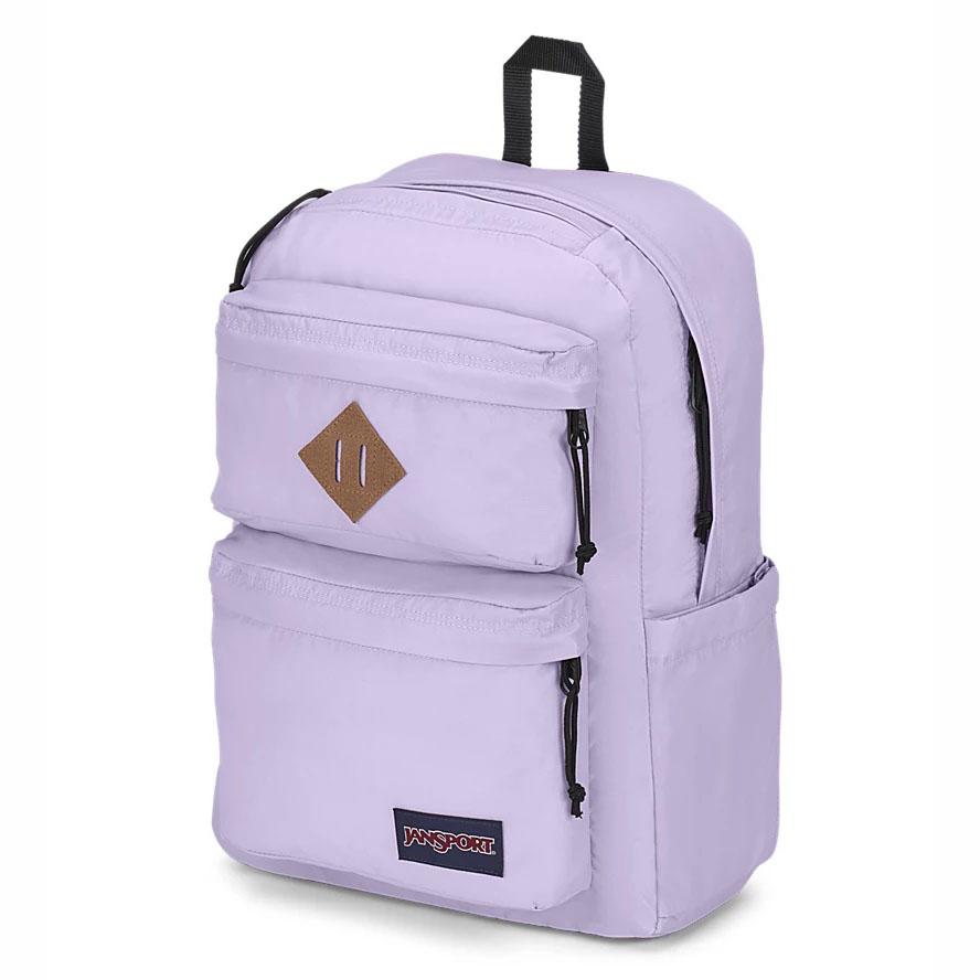 Purple JanSport Double Break Laptop Backpacks | US_JS296