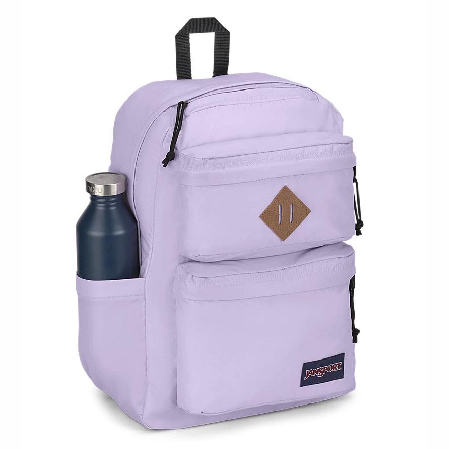 Purple JanSport Double Break Laptop Backpacks | US_JS296