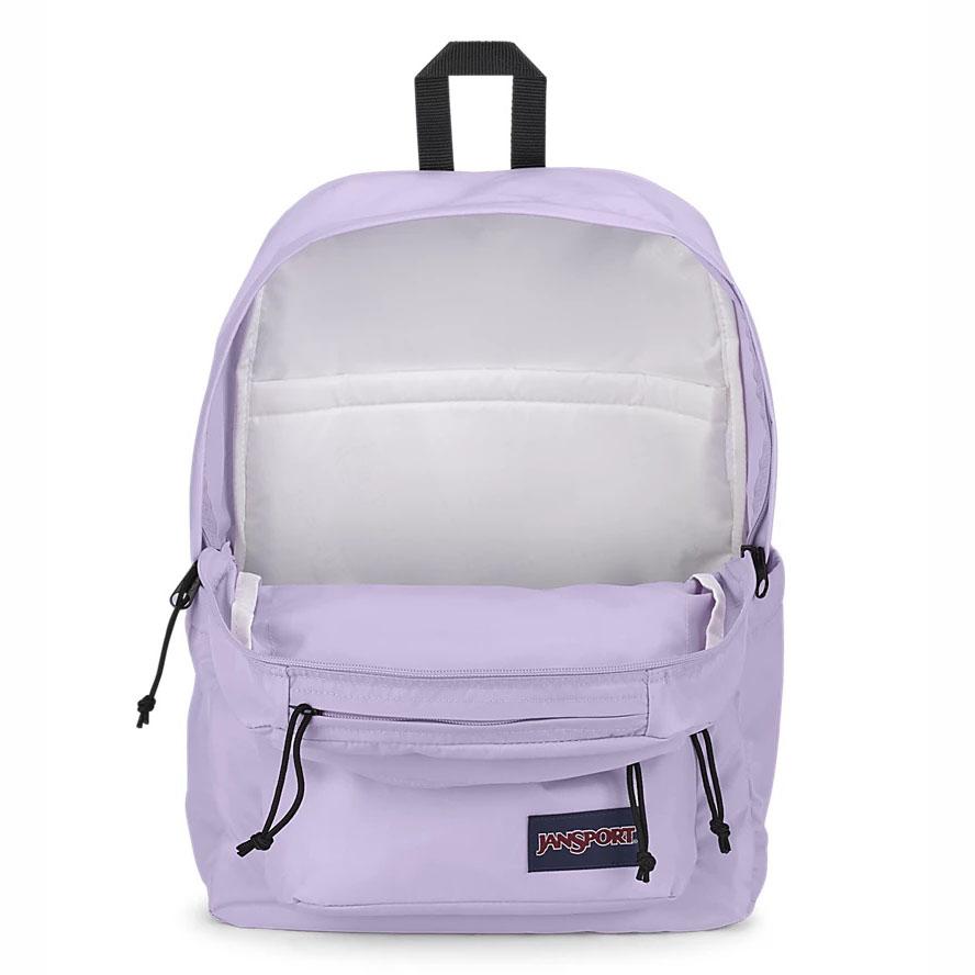 Purple JanSport Double Break Laptop Backpacks | US_JS296