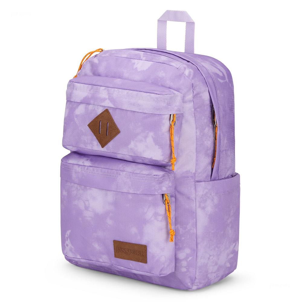 Purple JanSport Double Break Laptop Backpacks | US_JS490