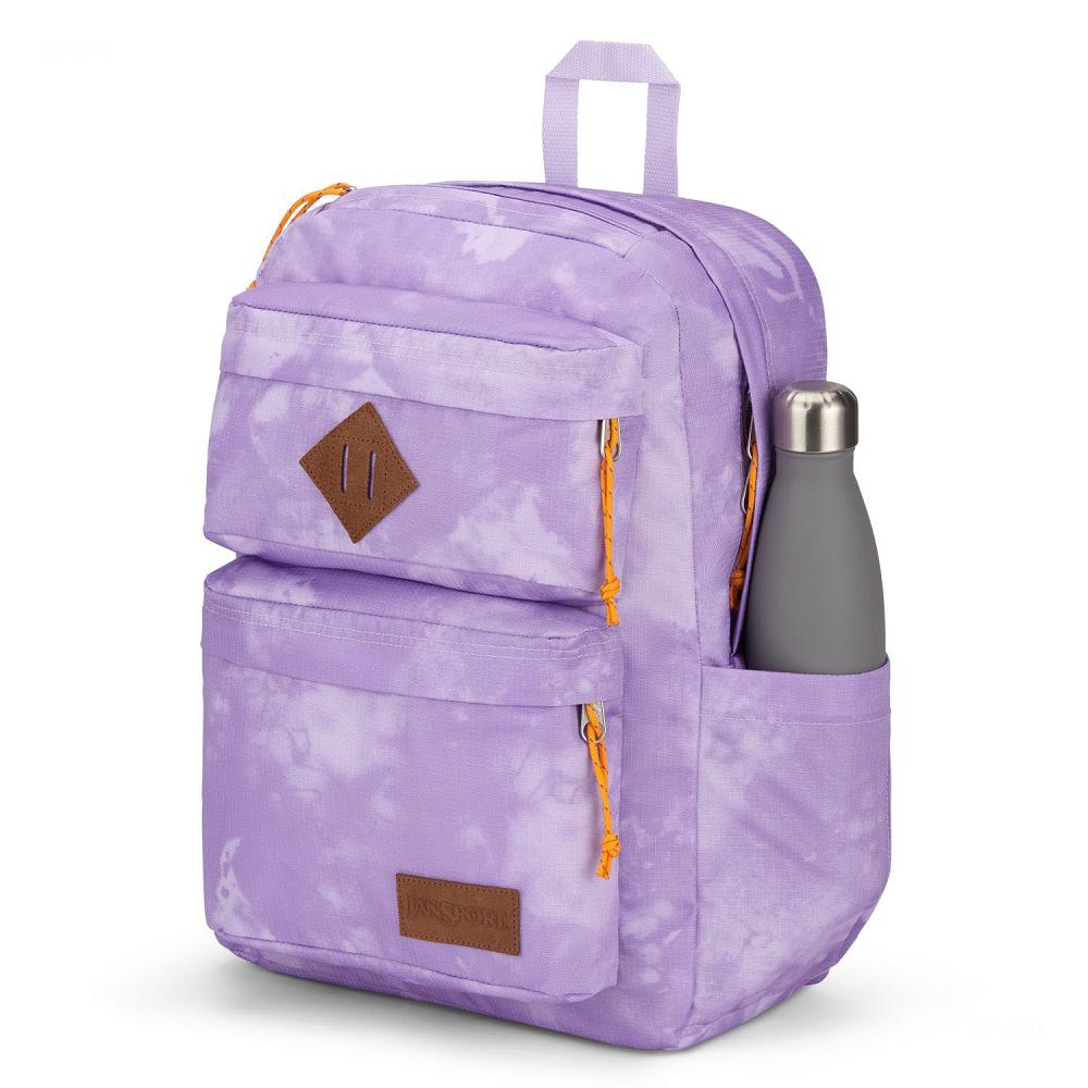 Purple JanSport Double Break Laptop Backpacks | US_JS490