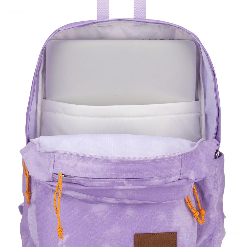 Purple JanSport Double Break Laptop Backpacks | US_JS490