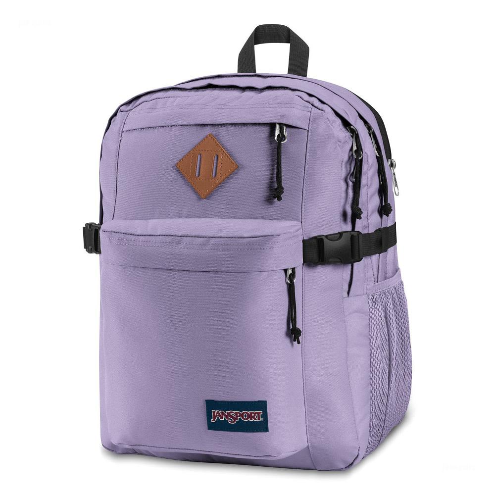 Purple JanSport Main Campus Laptop Backpacks | US_JS359