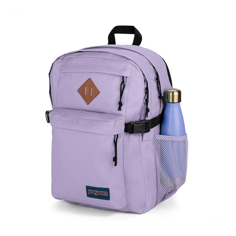 Purple JanSport Main Campus Laptop Backpacks | US_JS359