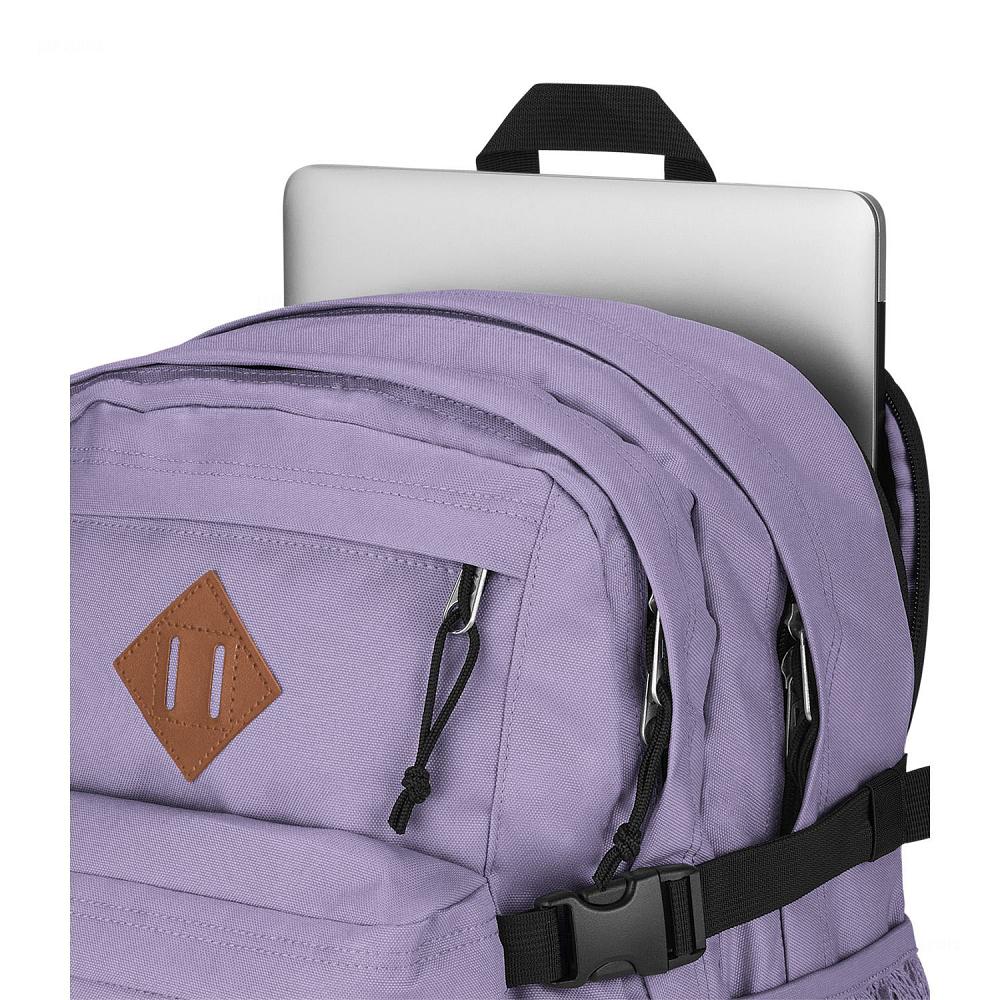 Purple JanSport Main Campus Laptop Backpacks | US_JS359